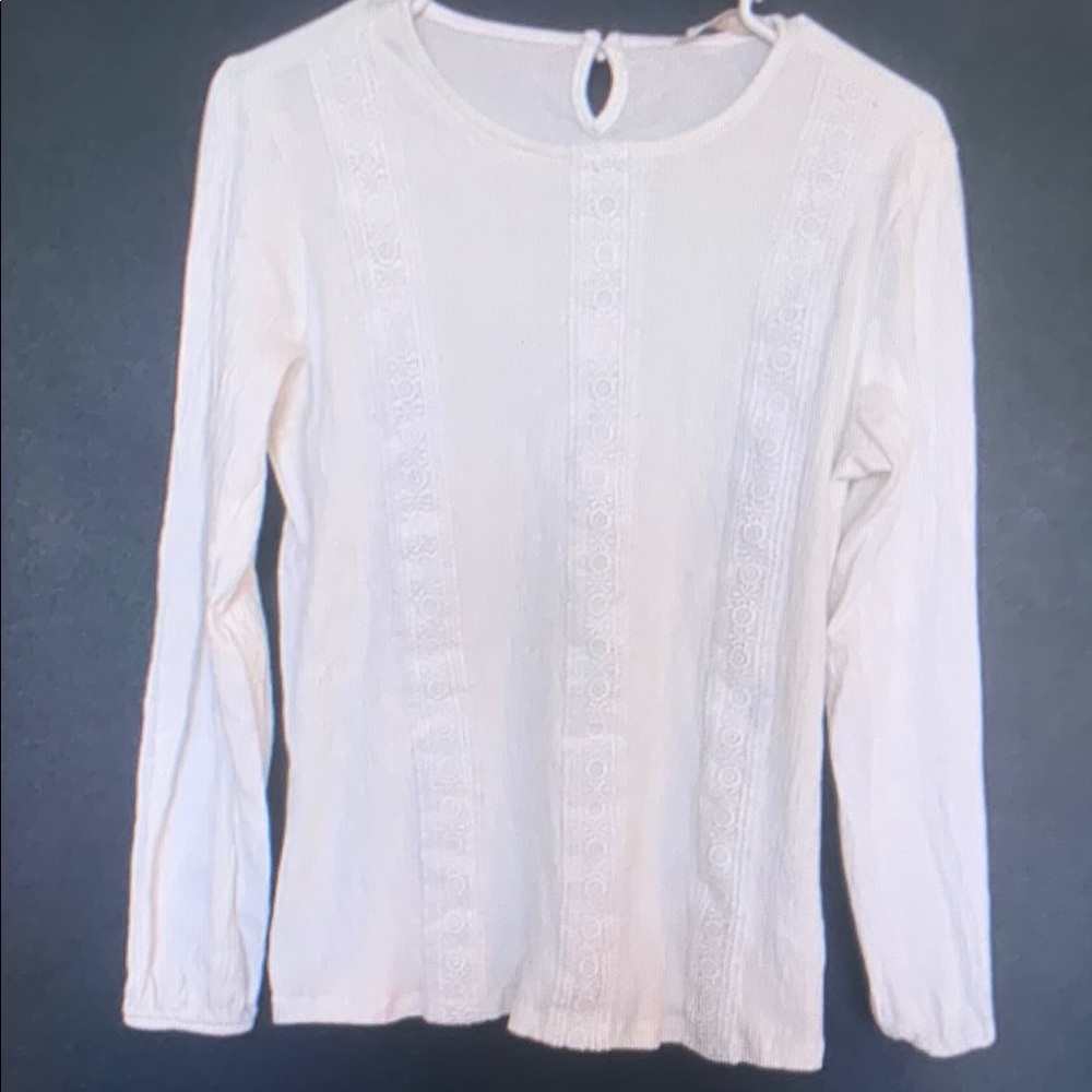 Elegant White Lace Women's Top